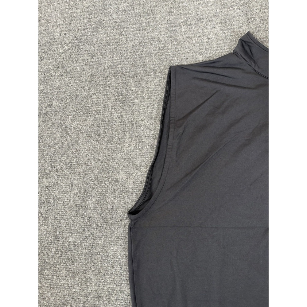 FootJoy Vest Mens Medium Black Half Zip Jersey Golf Performance Outdoors Casual - Picture 3 of 11
